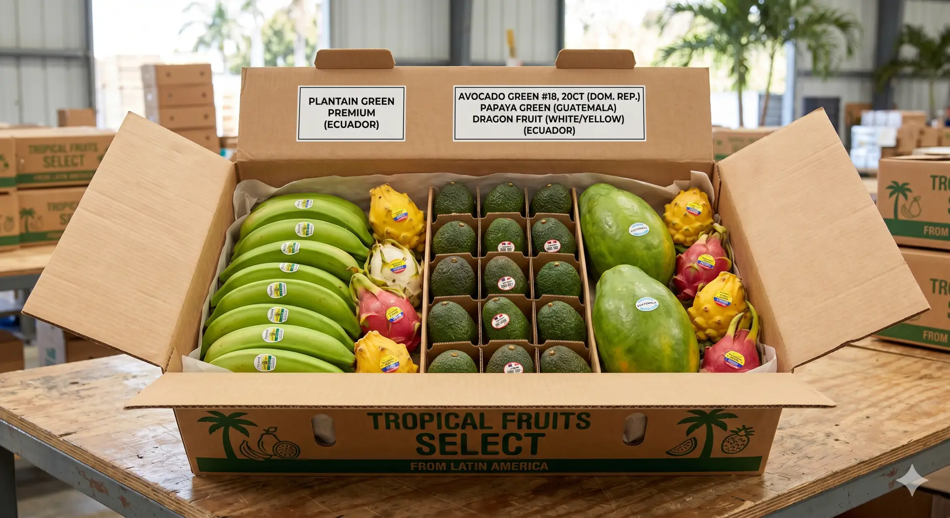CAJA DE FRUTAS TROPICALES